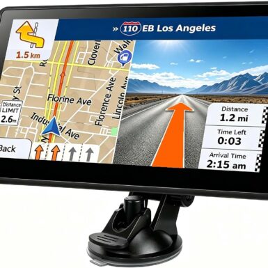 7'' GPS Navigator for Car - 2026 North America Maps Free Lifetime Updates | GPS for Car Truck Rv, Smart Voice Guidance for Turns & Speed Limit Alerts, Custom Truck Routing