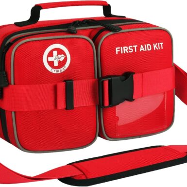 516 Piece First Aid Kit for Car, Travel & Home, FSA Eligible HSA Items - Large Professional Waterproof Compact Labeled Emergency Kit with Molle Shoulder Strap for Camping, Hiking & Survival